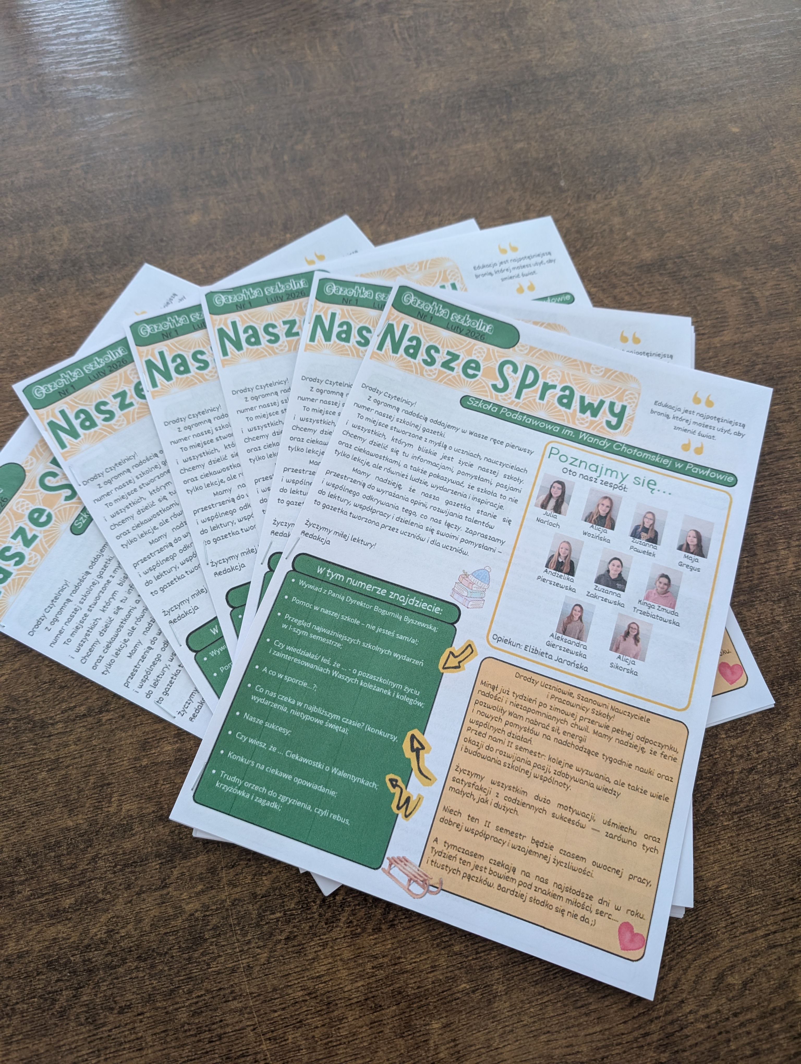 Gazetka szkolna 